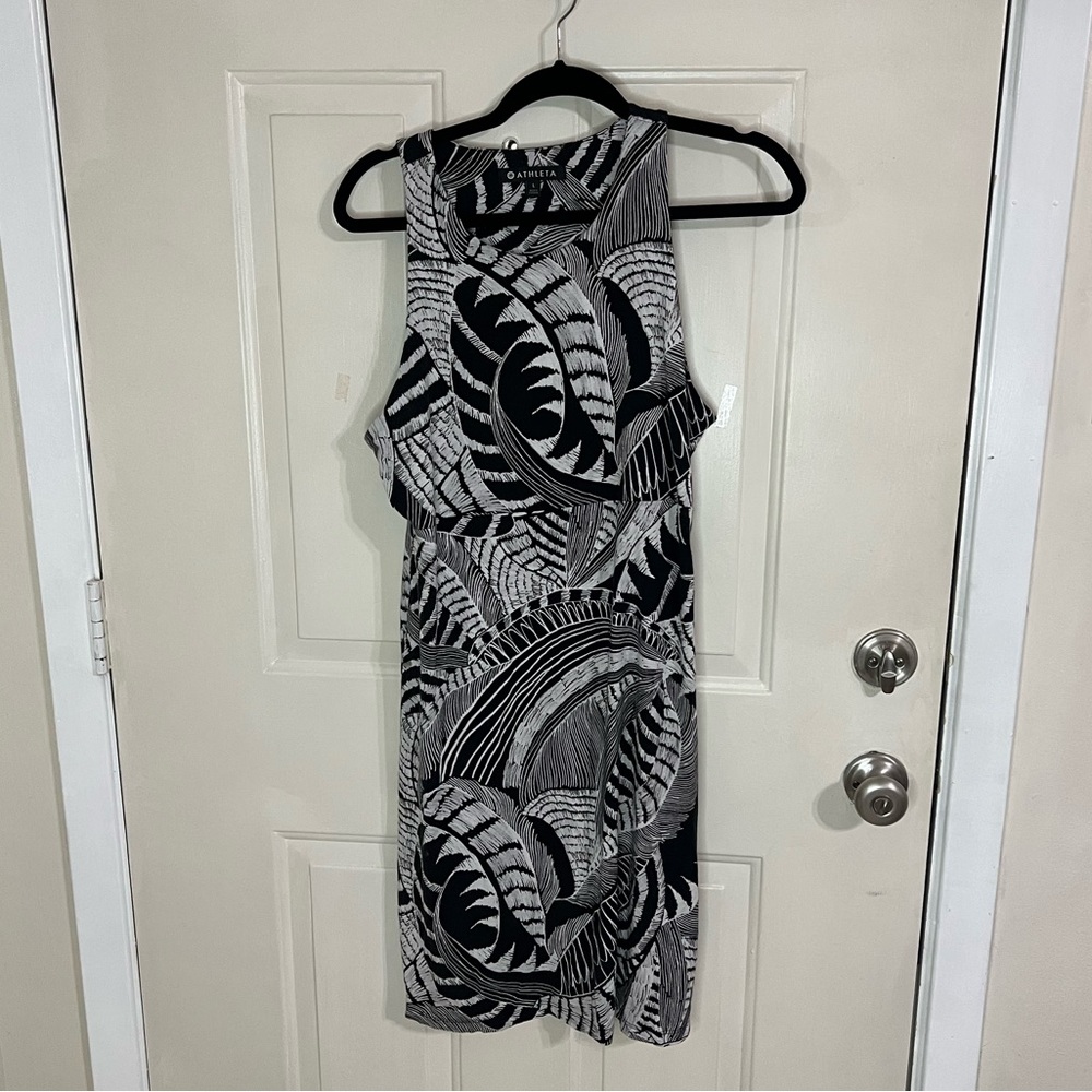 Athleta Santorini printed high neck dress